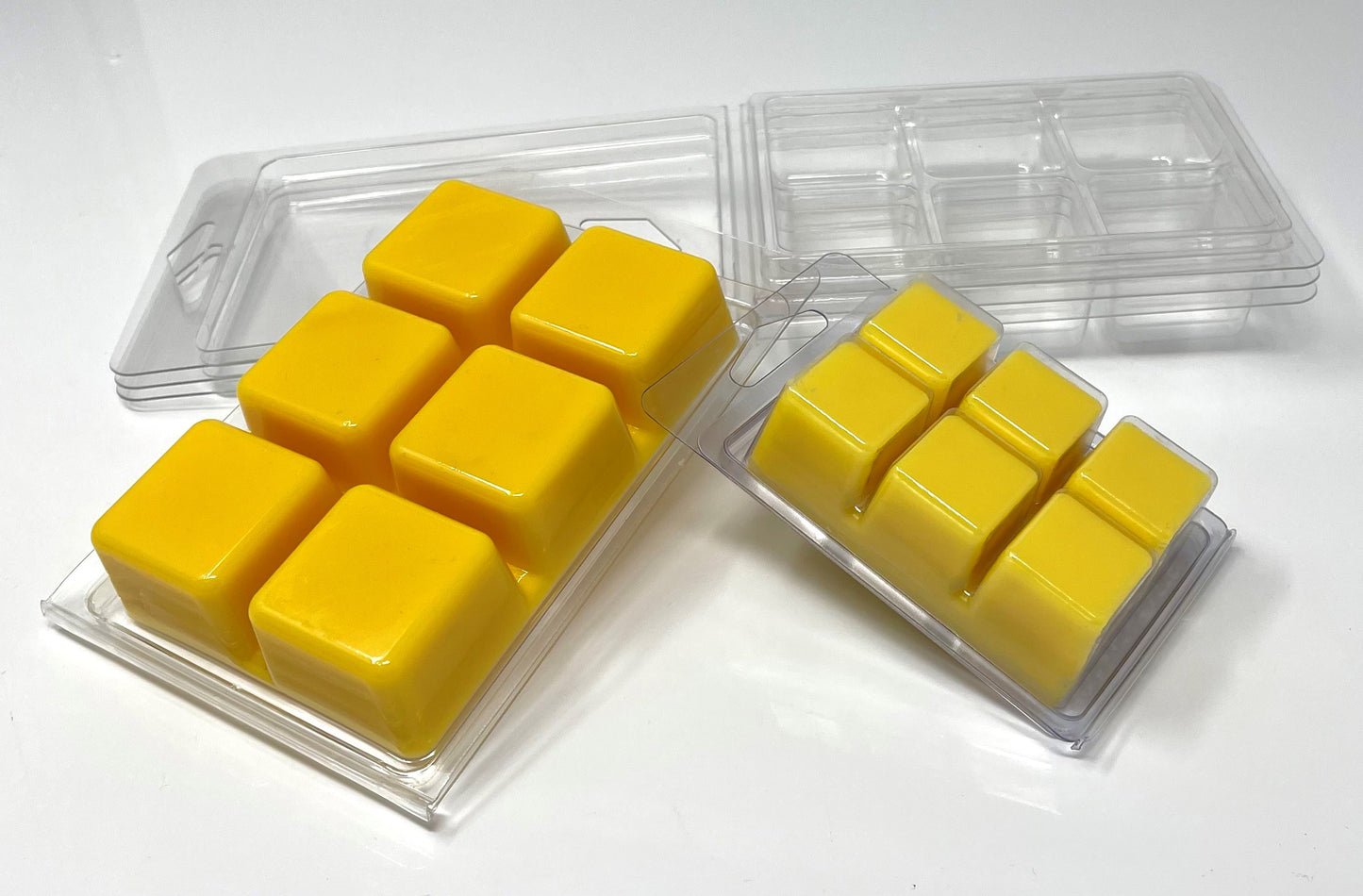 Large! 5.5 oz PET 6 Cavity Clamshell molds for wax melts or soaps