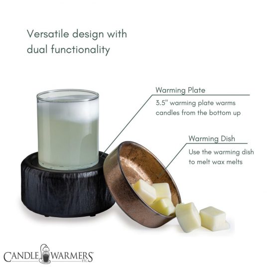 3 Ct Case of 2 in 1 Classic Fragrance Warmer in Primitive Black