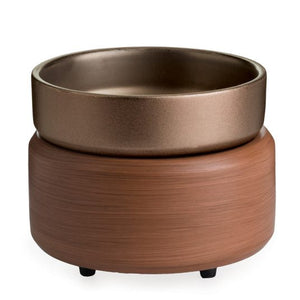3 Ct Case of 2 in 1 Classic Fragrance Warmer in Pewter and Walnut