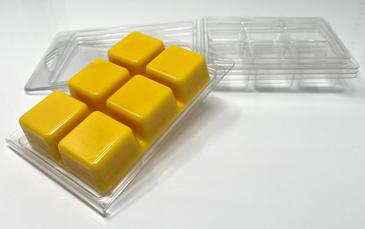 Large! 5.5 oz PET 6 Cavity Clamshell molds for wax melts or soaps