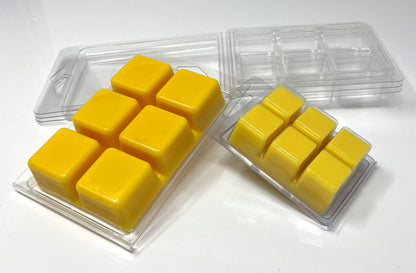 Large! 5.5 oz PET 6 Cavity Clamshell molds for wax melts or soaps