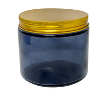 Load image into Gallery viewer, 12 Ounce Salsa Type Translucent Black/Blue Jar - LIDS SOLD SEPARATELY
