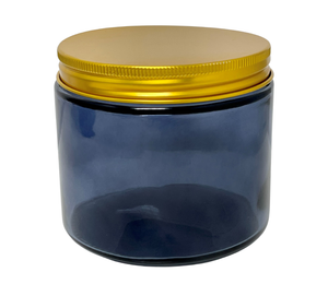 12 Ounce Salsa Type Translucent Black/Blue Jar - LIDS SOLD SEPARATELY