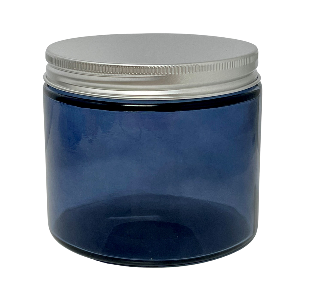 12 Ounce Salsa Type Translucent Black/Blue Jar - LIDS SOLD SEPARATELY