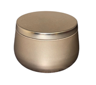 Luxury Vessels - Beautiful Two Piece 8 oz Seamless Rose Gold Tins - sold in case of 12