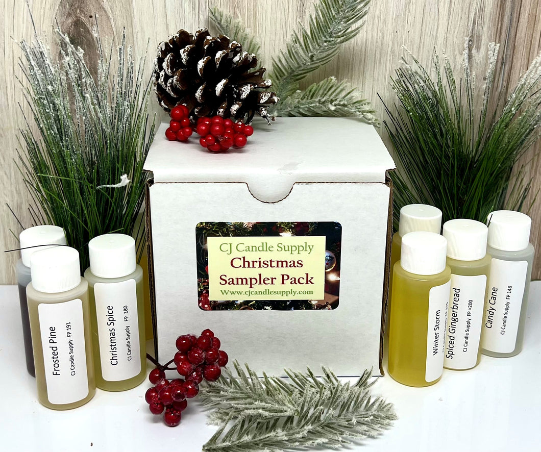 Christmas/Holiday Sampler pack!  9 of our best sellers in 2 Ounce Sample Bottles!
