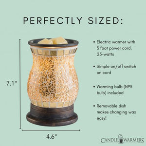 3 Ct Case of Gilded Glass Illumination Wax Melt Warmer