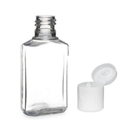 2 ounce Hand Sanitizer or Lotion clear bottles with lids