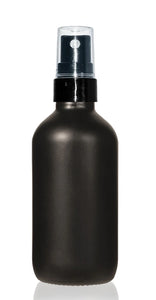 Luxury Black Matte 4 ounce Fine Mist Spray Bottles