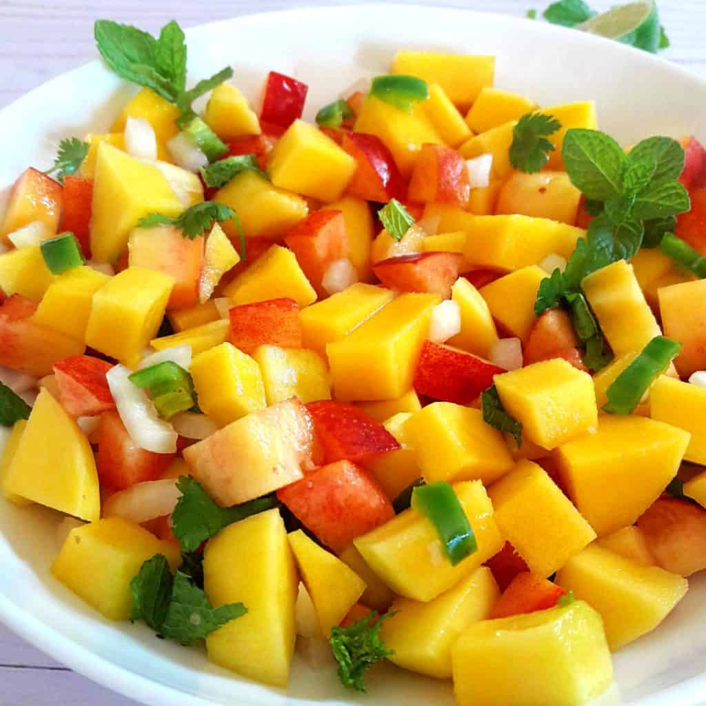 Mango Peach Salsa Type