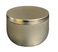 Luxury Vessels - Beautiful Two Piece 8 oz Seamless Silver Tins - sold in case of 12