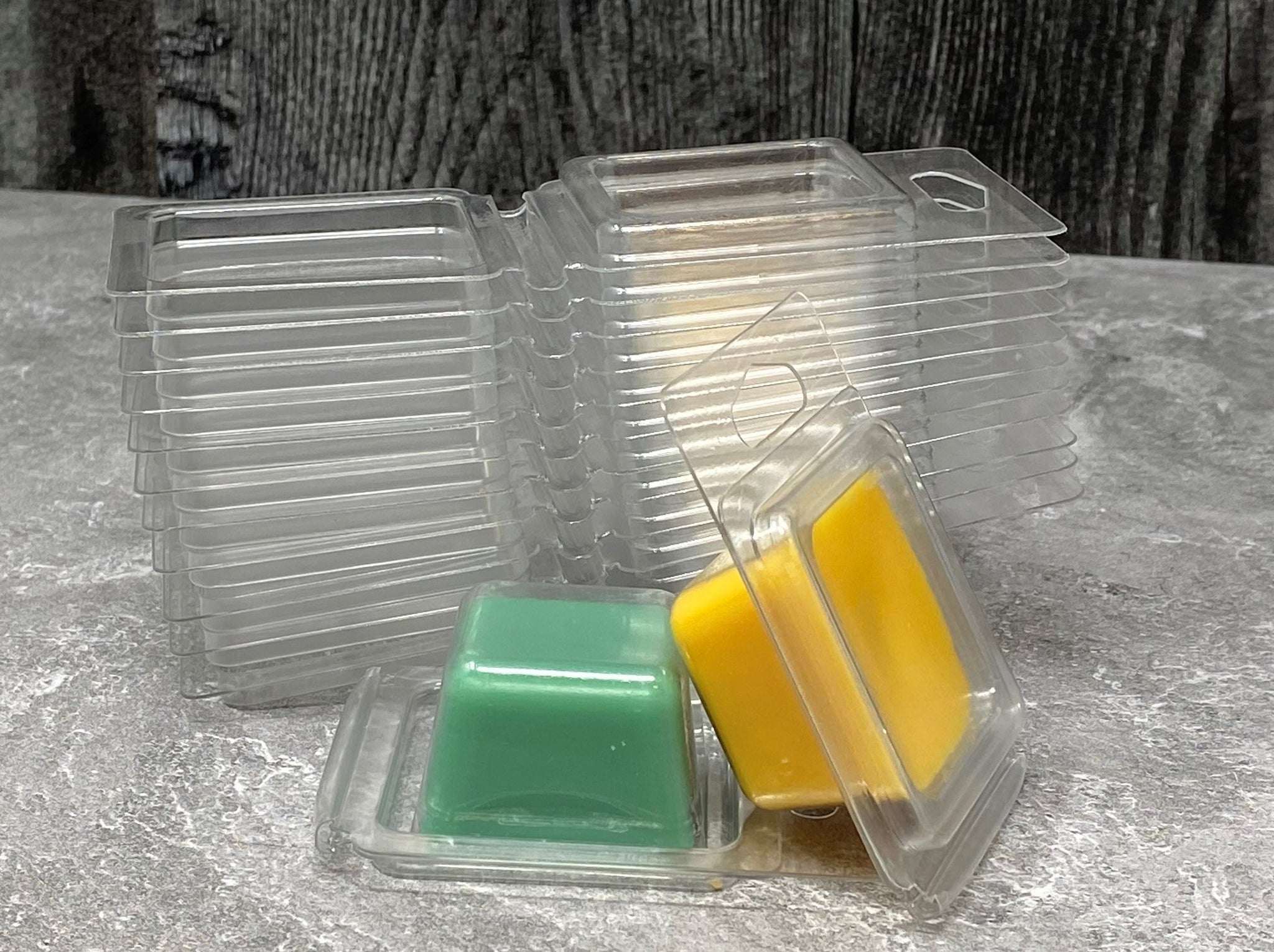 25 X Clamshell Wax Melt Plastic Boxes FIVER